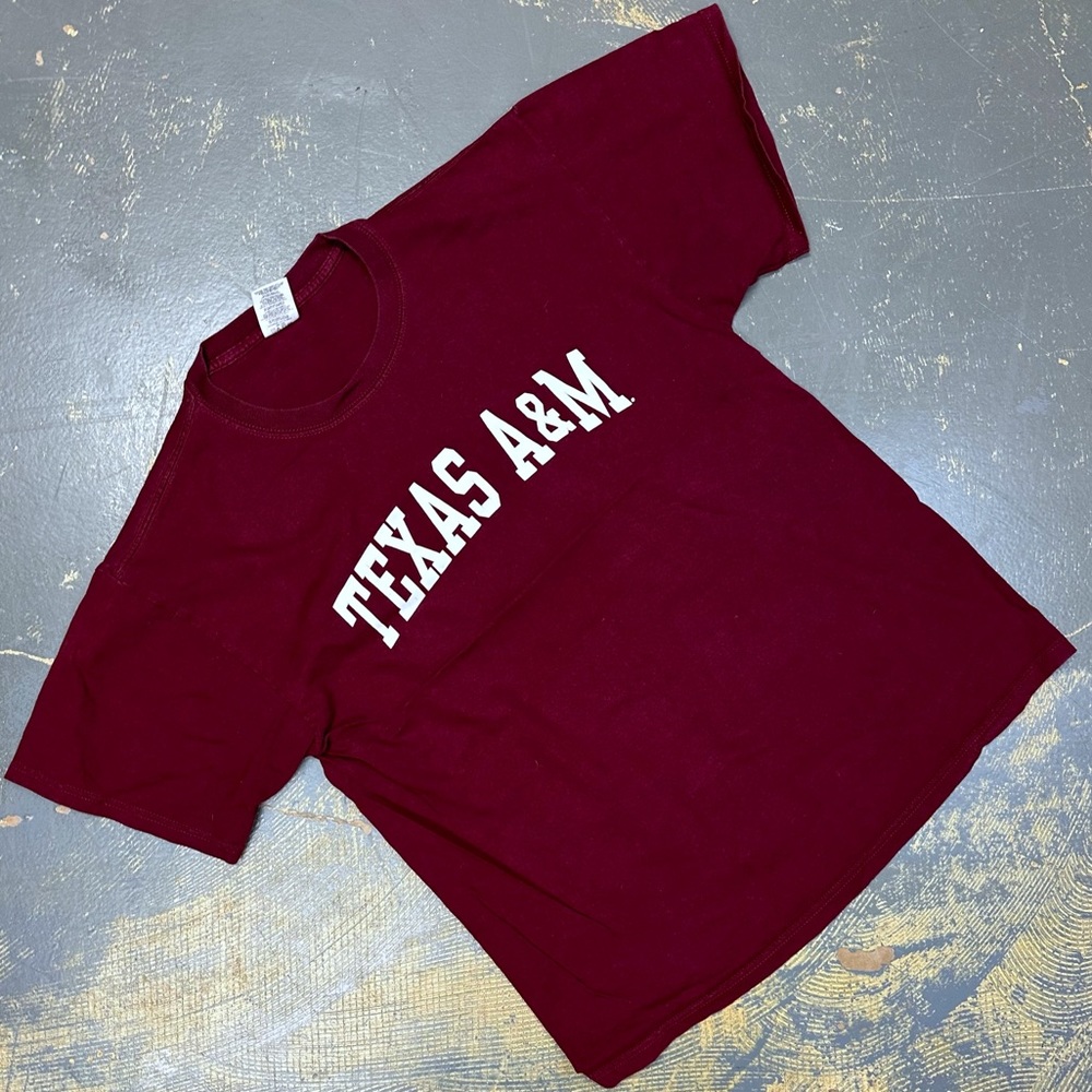 Texas A&M Retro Shirt Large NCAA Aggies Maroon Football SEC University